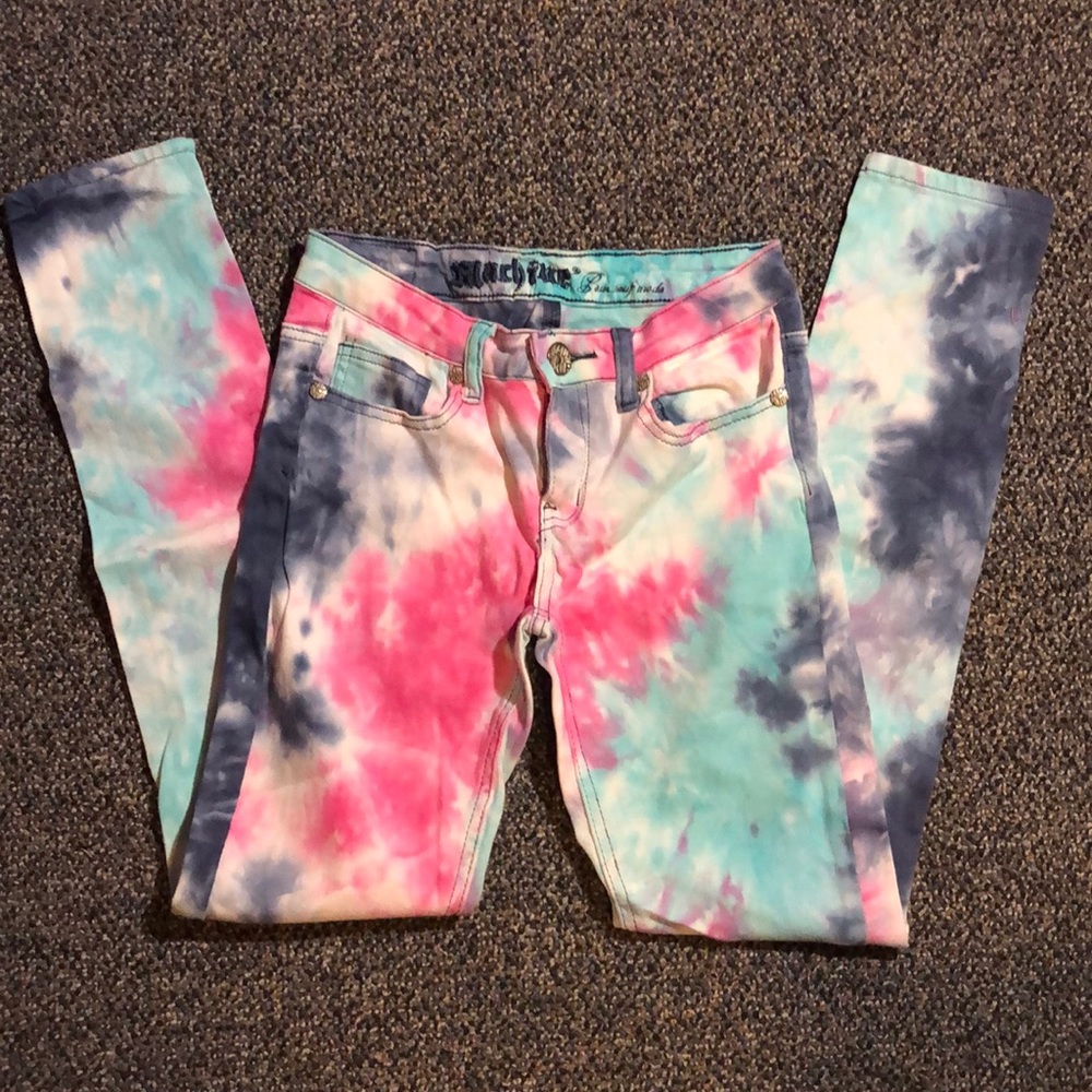 🍄Machine Jeans skinny jeans Tie Dye🍄